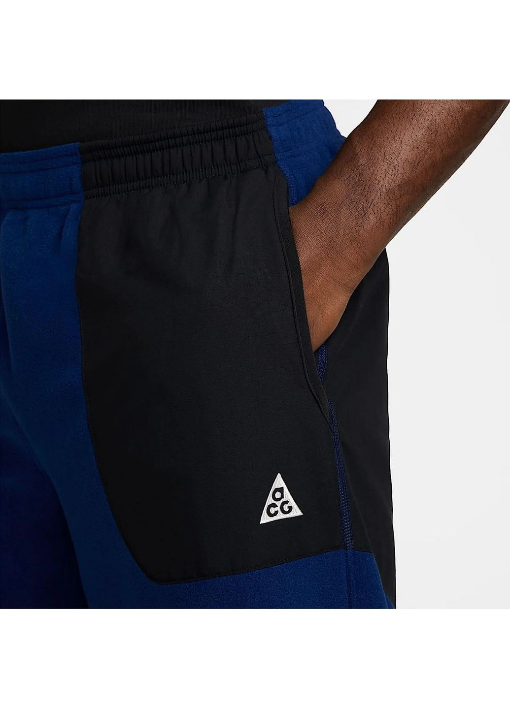 Штани чоловічі Acg Wolf Tree Plus Fleece Pants Black/Blue Nike (365962172)