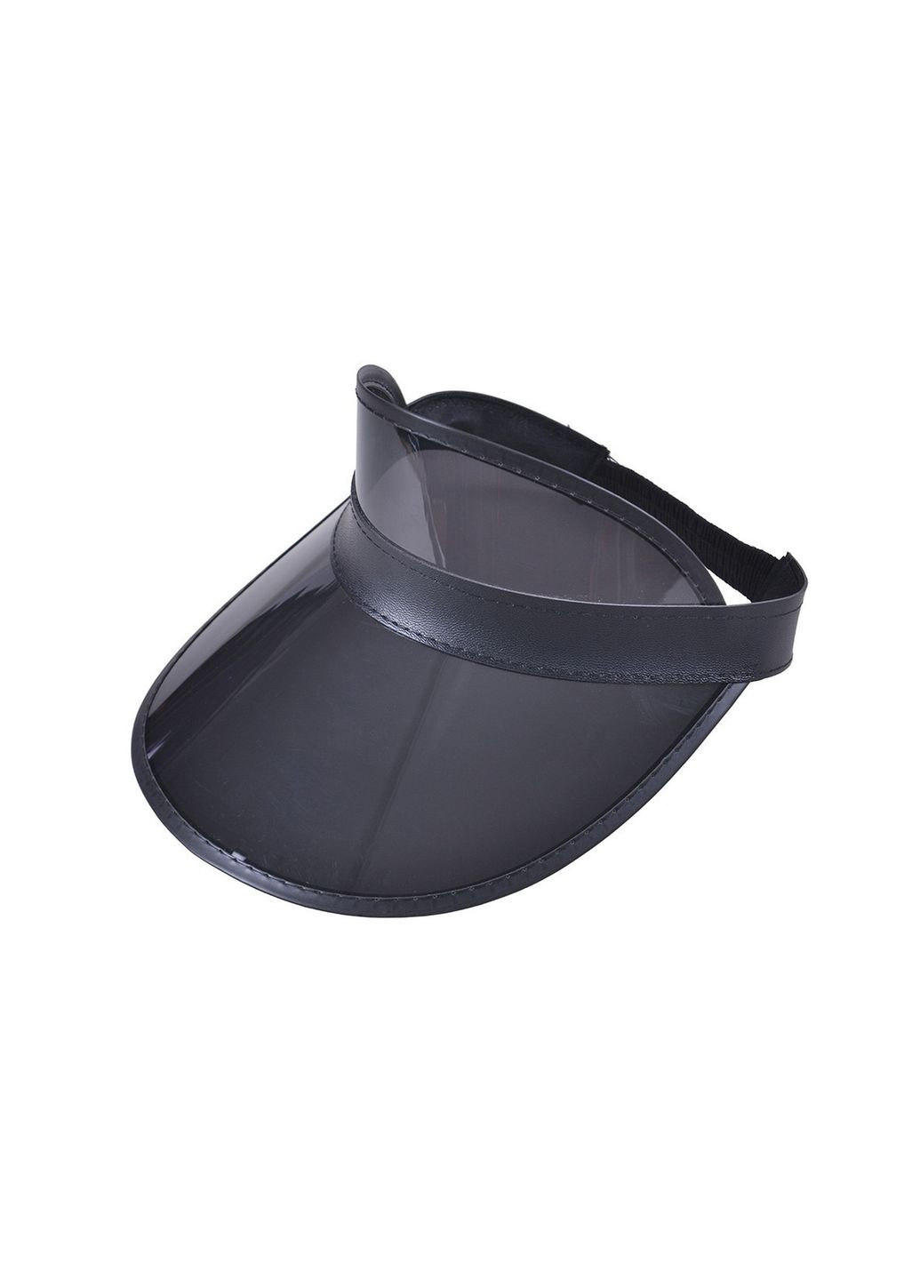 Женский пластиковый прозрачный козырёк 10206 черный No Brand (280848536)