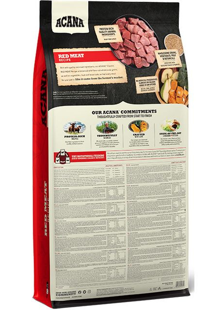 Сухой корм для собак всех пород и возрастов Red Meat Recipe 17 кг (a56117) Acana (280951646)
