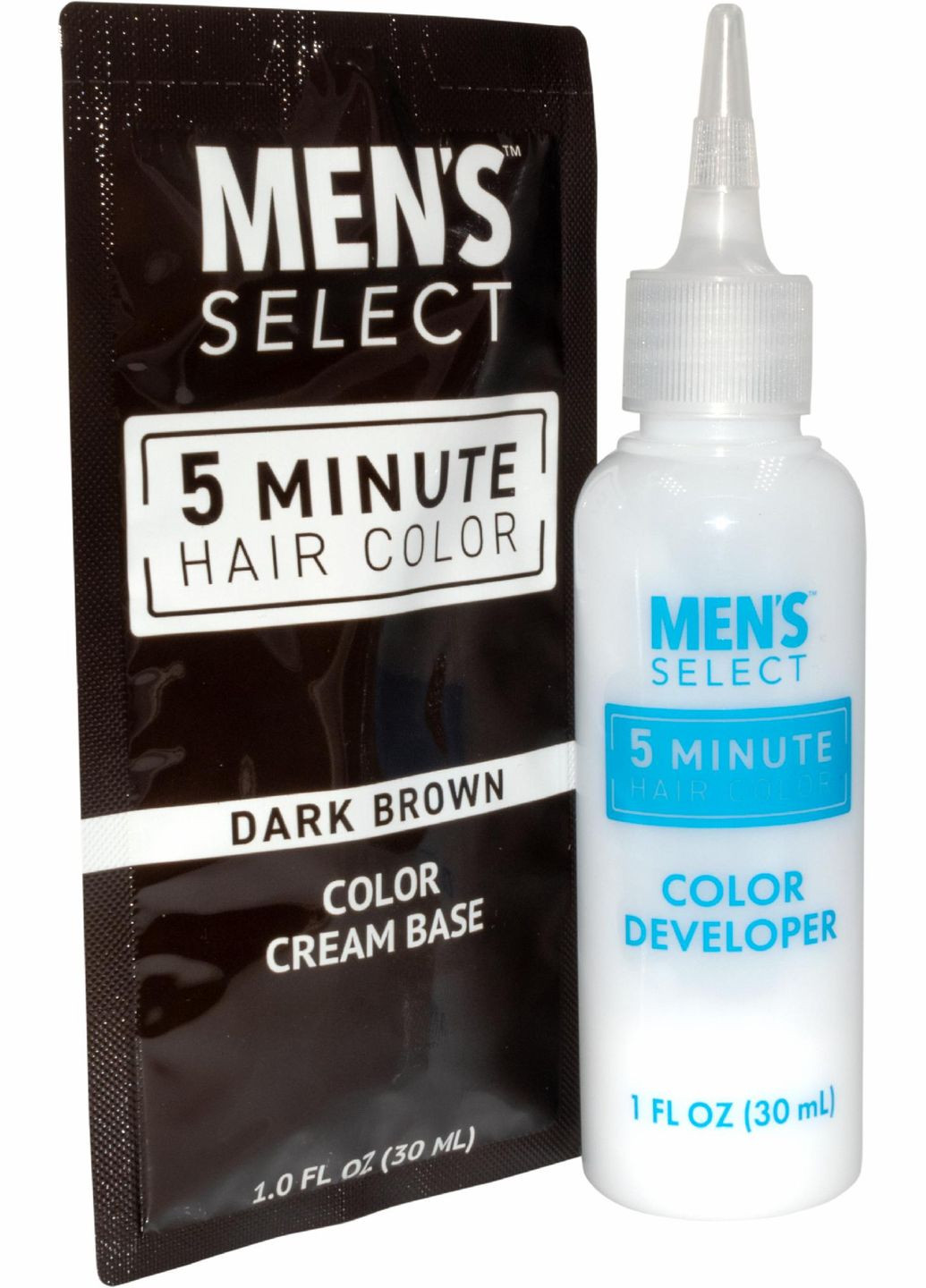 Мужская безаммиачная краска для волос Men's Select 5 Minute Hair Color (Dark Brown) 60 мл Men’s Select (346262827)