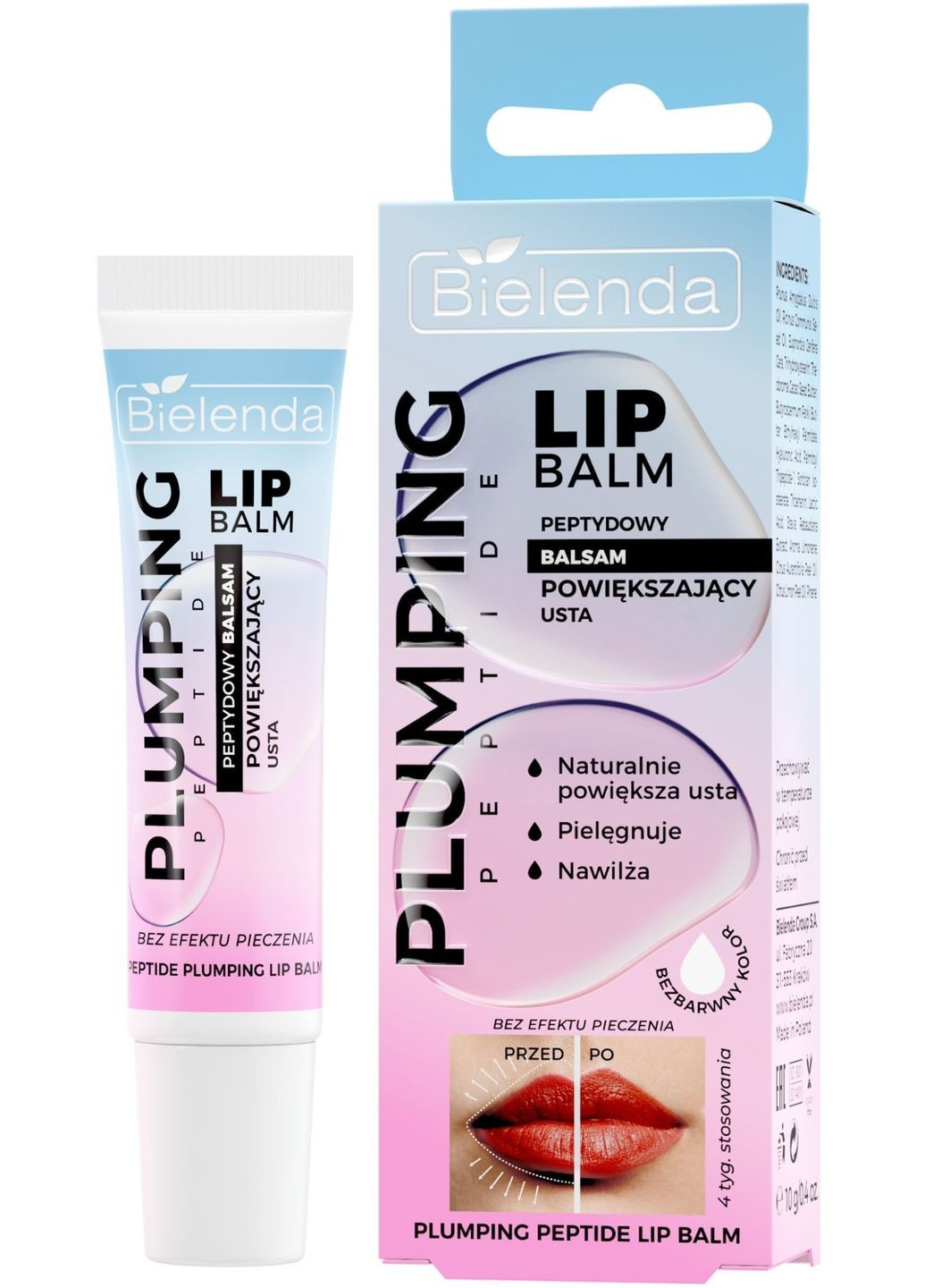 Пептидний бальзам для збільшення губ Plumping Pertide Lip Balm 10g (1511720-39981407) Bielenda (368655655)