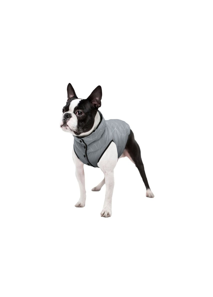 Курточка для собак Clothes Світловідбивна L55 В 77-80 см С 50-55 см Сірий WAUDOG (279565511)