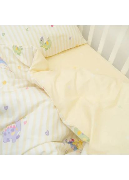 Детское постельное белье для младенцев сатин твил - 764 с простыню на резинке Viluta (355873025)