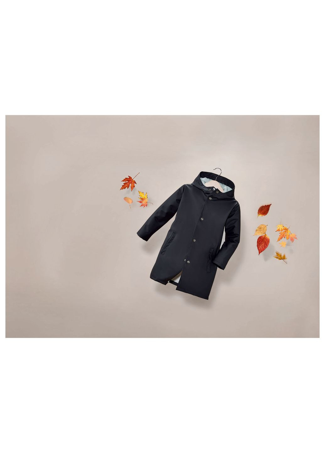 Куртка-дощовик на кнопках для дівчинки 375116-д темно-синій Lupilu (275996868)