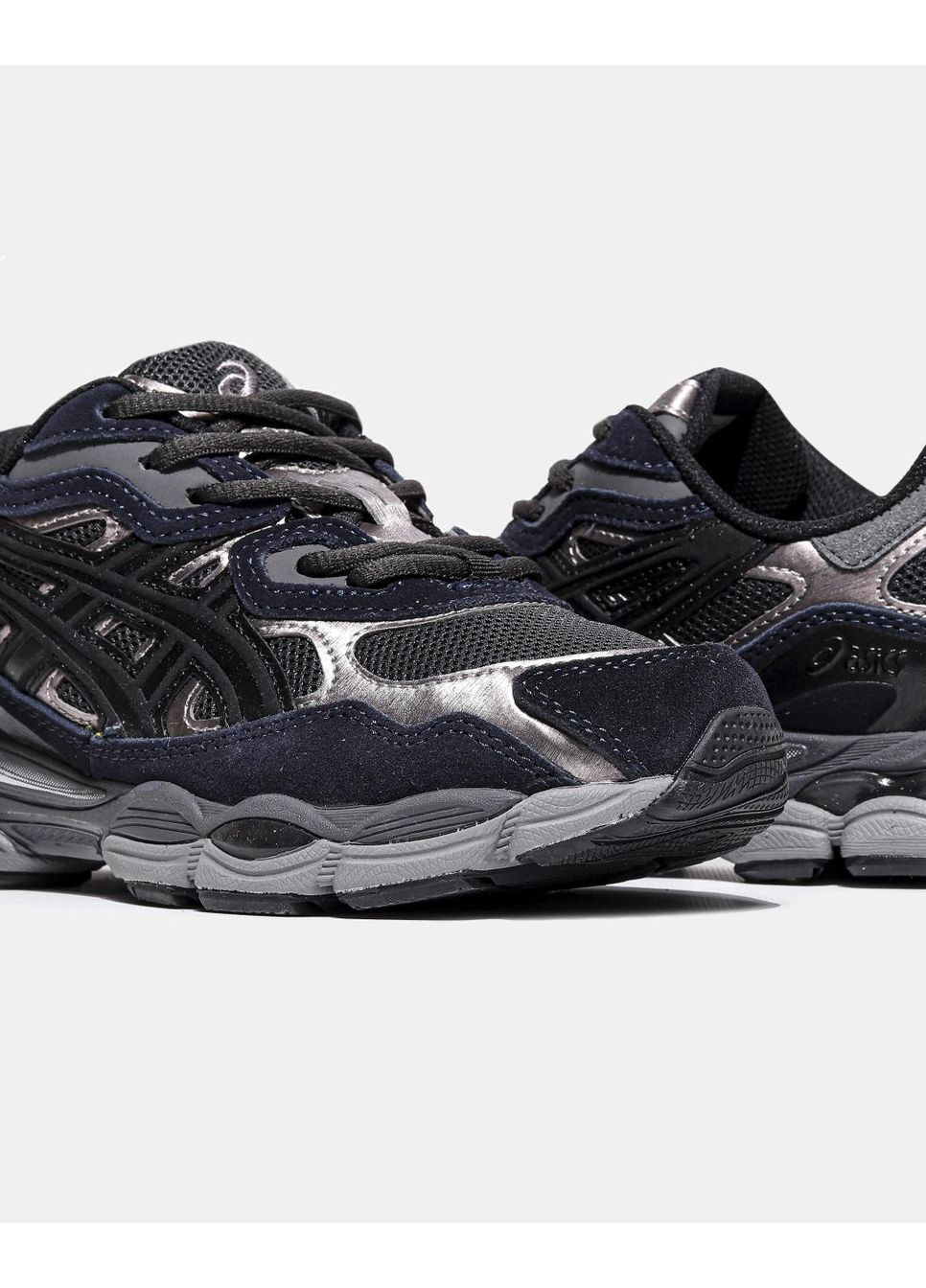 Сірі Осінні кросівки чоловічі asics gel nyc graphite grey black асікс гель нюк No Brand