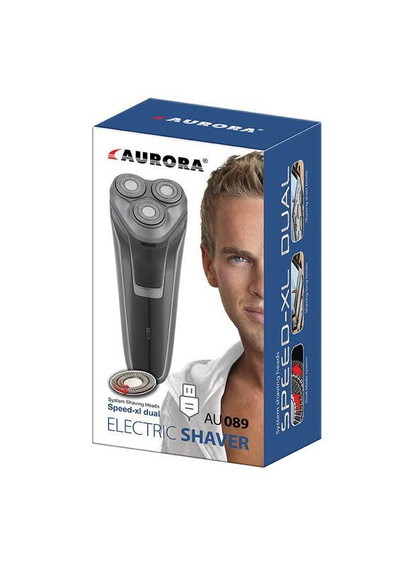 Электробритва 089AU 5 Вт серая Aurora (337093768)
