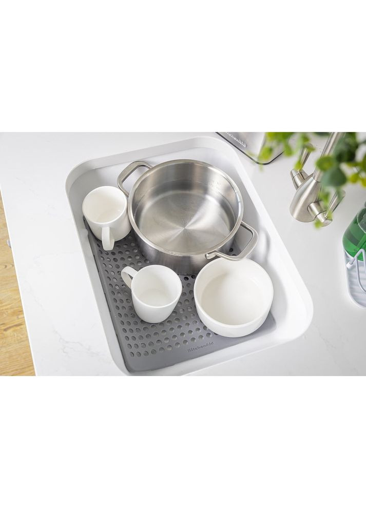 Коврик для сушки посуды Sinkware 29.5 х 34 см Серый (KEG877OHASA) KitchenAid (323087097)