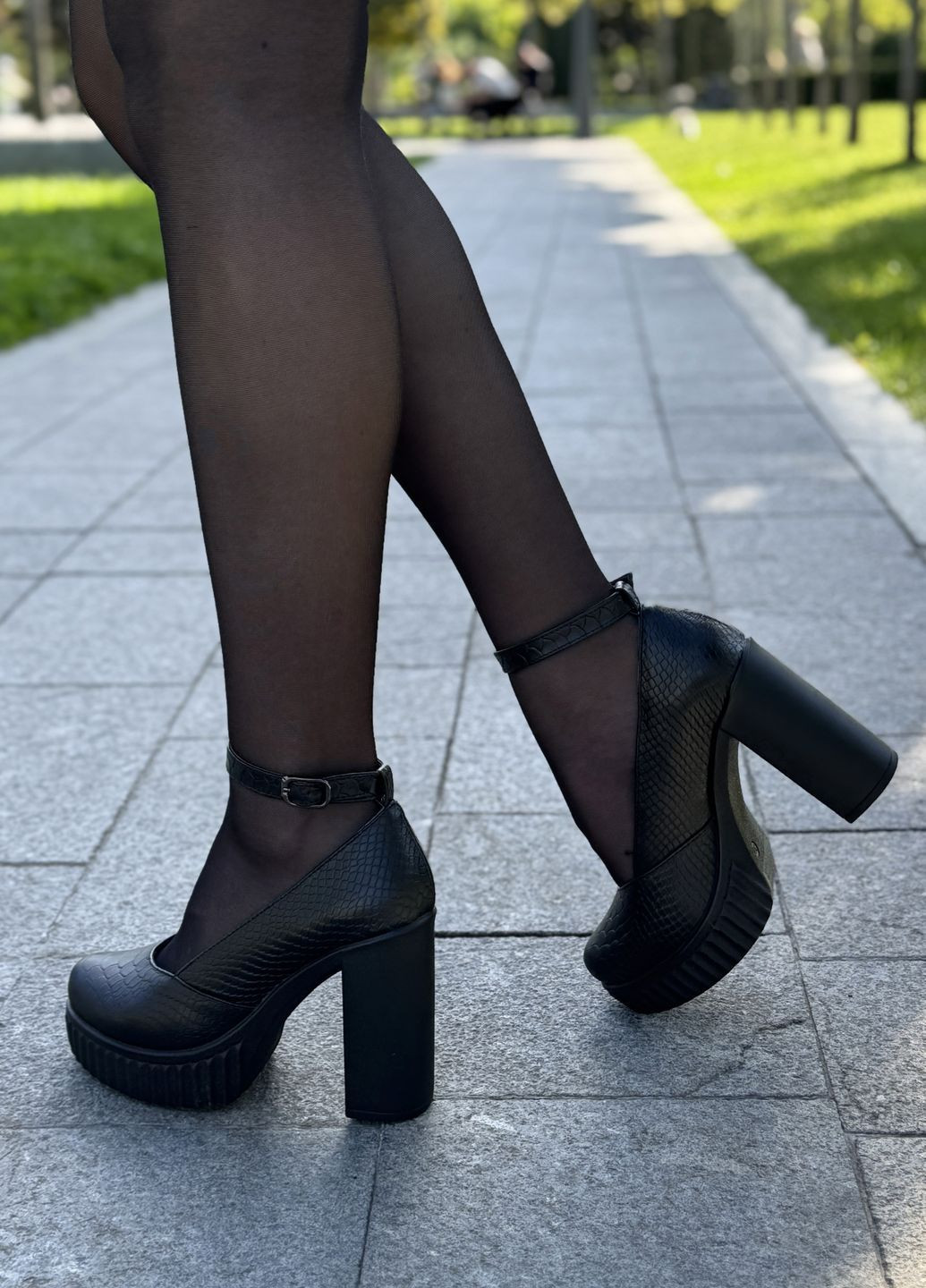 Vasha para Туфли женские кожаные на высоких каблуках лодочки черный з натуральная кожа, украина — демисезон (362894390)