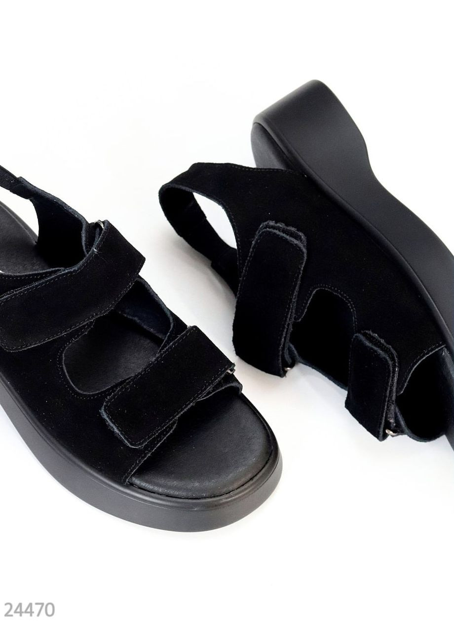 Черные босоножки "jellio" - удобство на максимум, стиль без компромиссов No Brand