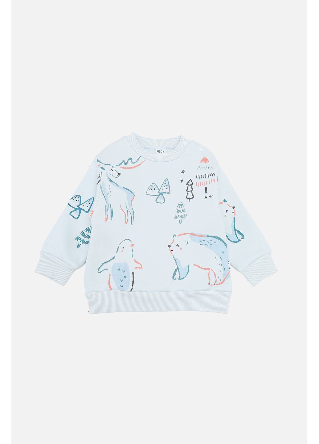 Голубой зимний костюм с штанами для мальчика цвет голубой cb-00283908 Iggy