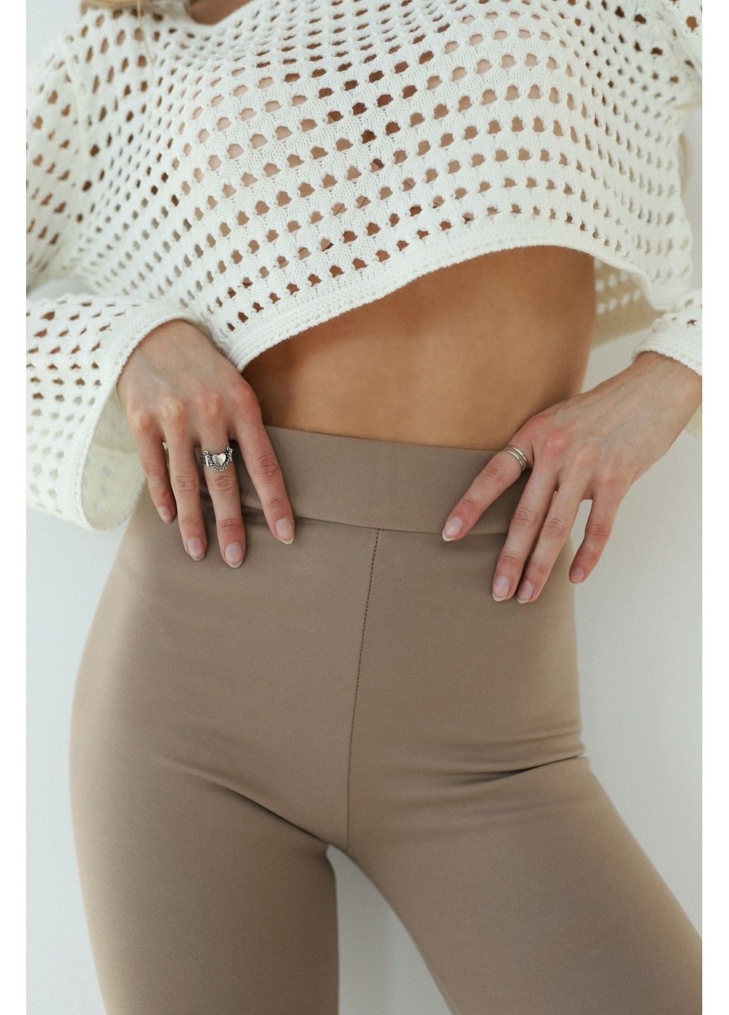 Жіночі бежеві лосини Akta Casual Aktasport (294616987)