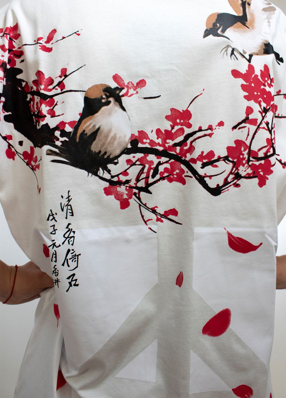 Футболка женская Cherry Blossoms White No Brand - (333956728)