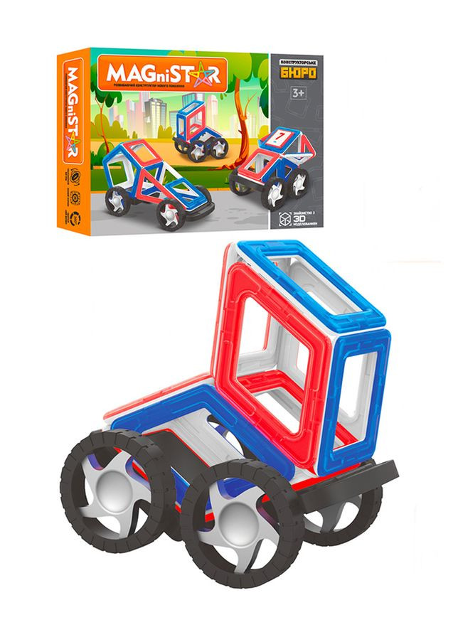 Конструктор магнитный – транспорт цвет разноцветный ЦБ-00180413 Limo Toy (282818588)