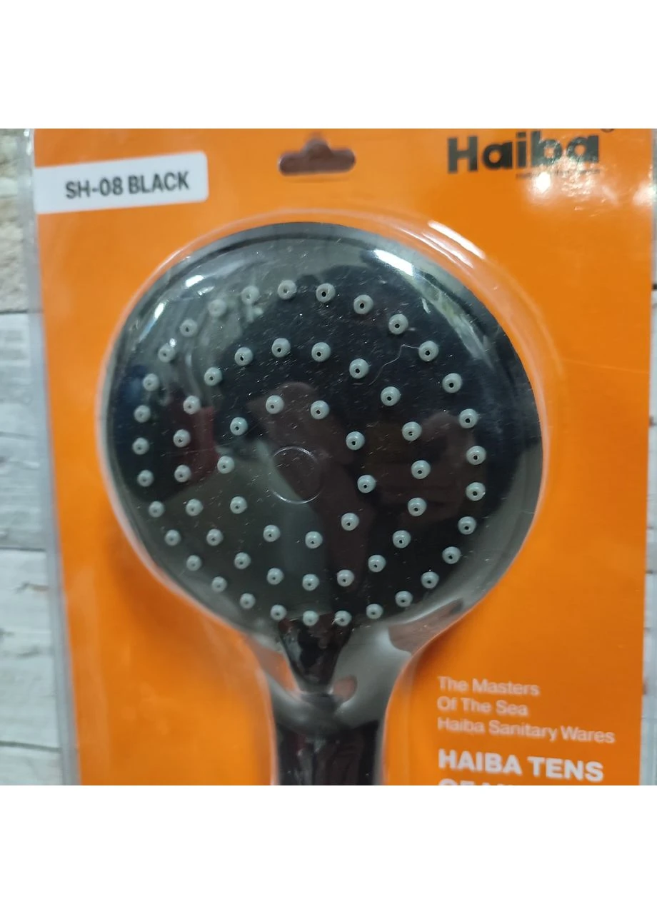 Лейка для душа SH-08 (черная) Haiba (361149777)