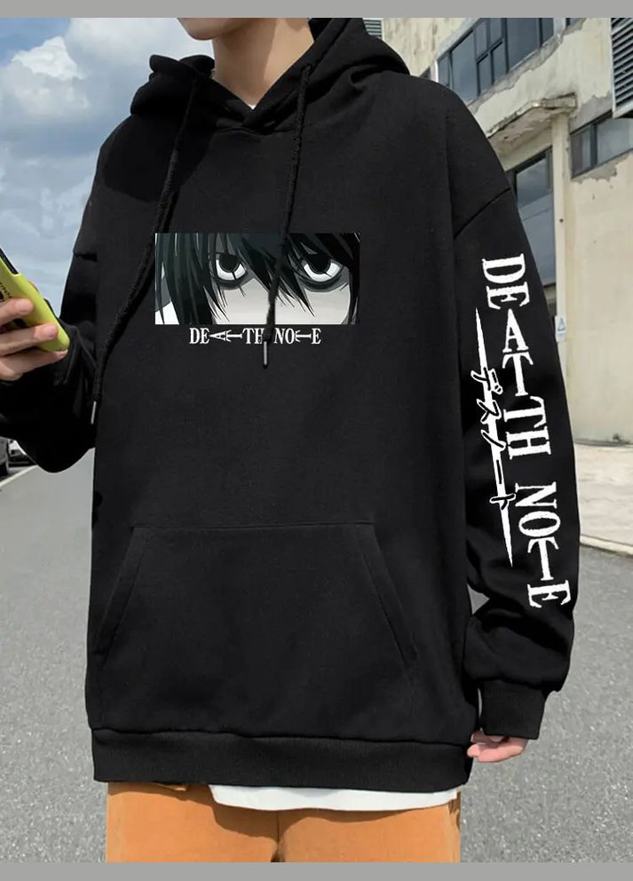 Худи с аниме принтом Death Note Black S Maxi (304615568)