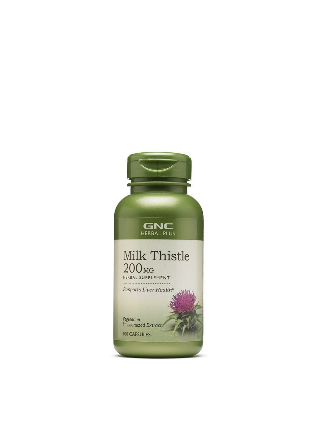 Натуральная добавка Herbal Plus Milk Thistle 200 mg, 100 капсул GNC (293481875)