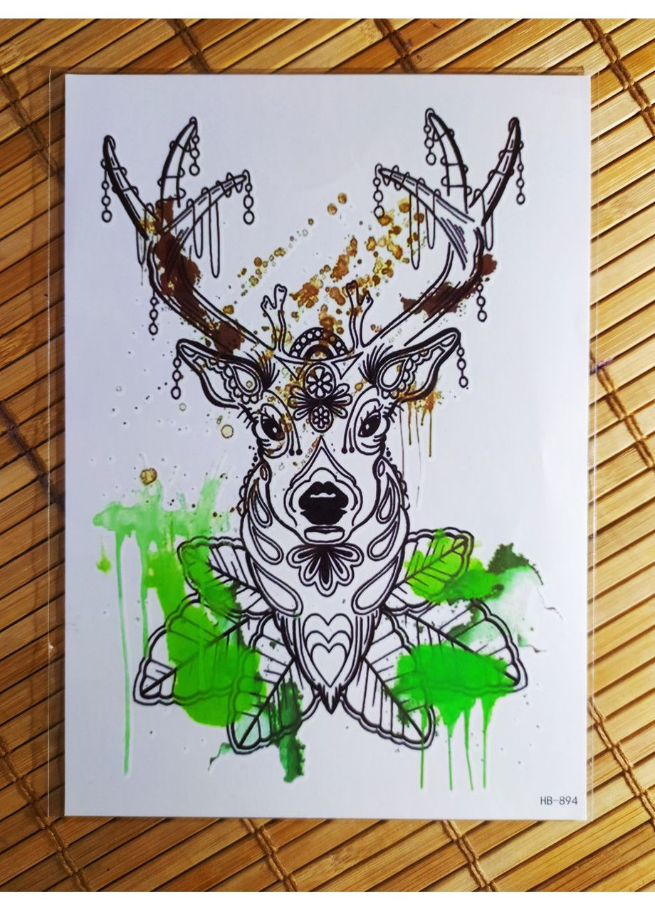 Временное тату Олень Tattoo (367623592)
