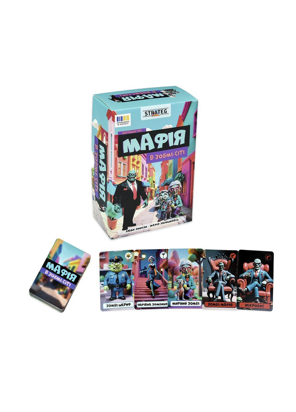 Настольная игра «Мафия в Зомби-Сити» цвет разноцветный CB-00287190 Strateg (365411407)