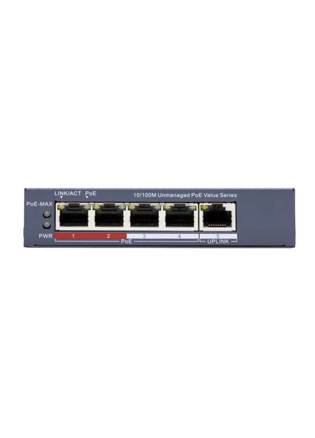 Комутатор 5 портів некерований DS-3E0105P-E/M(C) POE Hikvision (399765643)