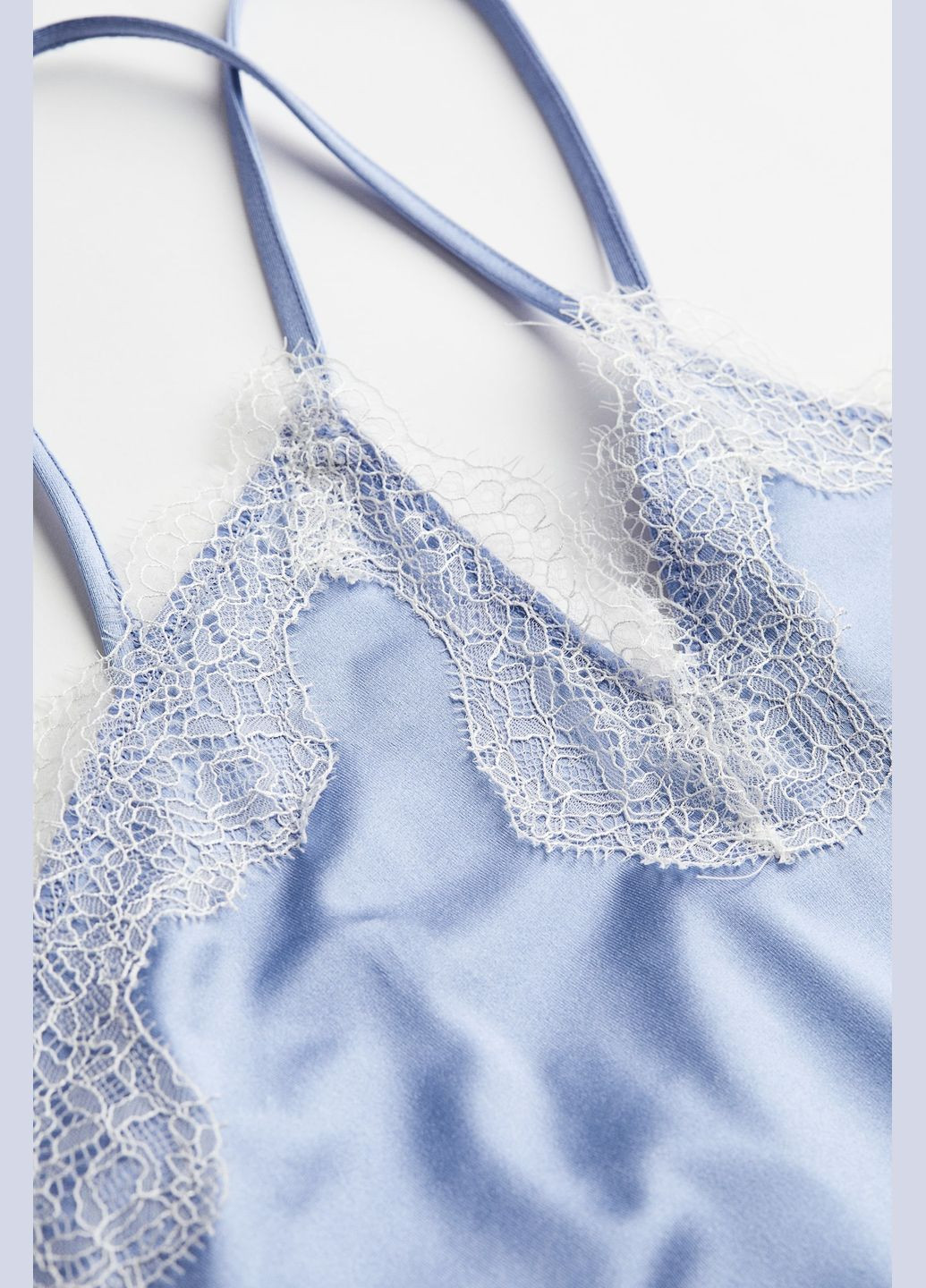 Голубое кэжуал платье H&M однотонное