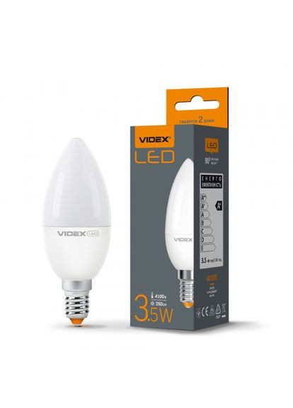 LED лампа C37e 3.5W E14 4100K (VL-C37e-35144) Videx (305755277)