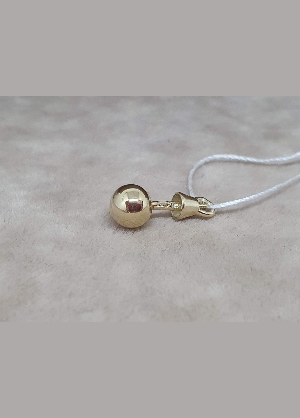 Золота моносережка-пуссета Кулька. 580055МШ Tango (328440202)