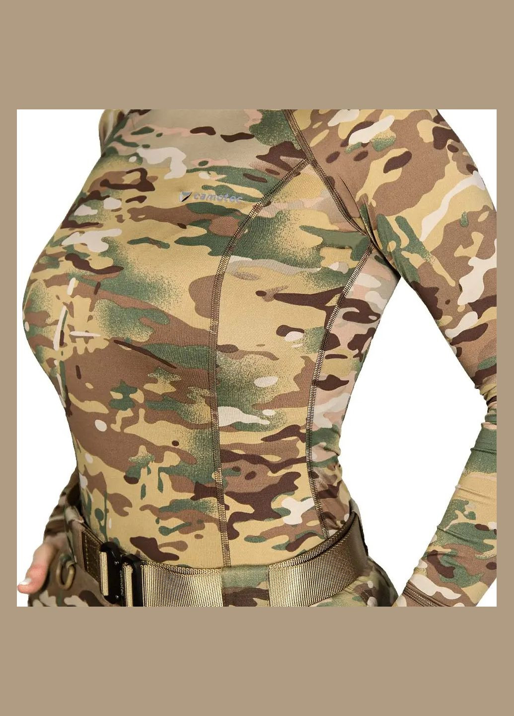 Комбинированная лонгслив pani coolpass sj мультикам Camotec