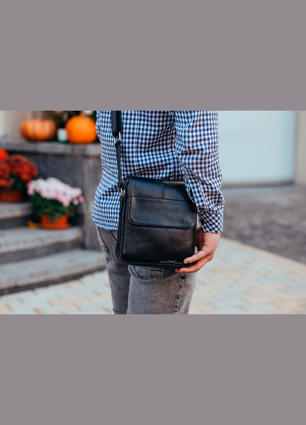 Сумка кожаная мужская через мягкое плечо TD-71123A Bexhill (305577641)