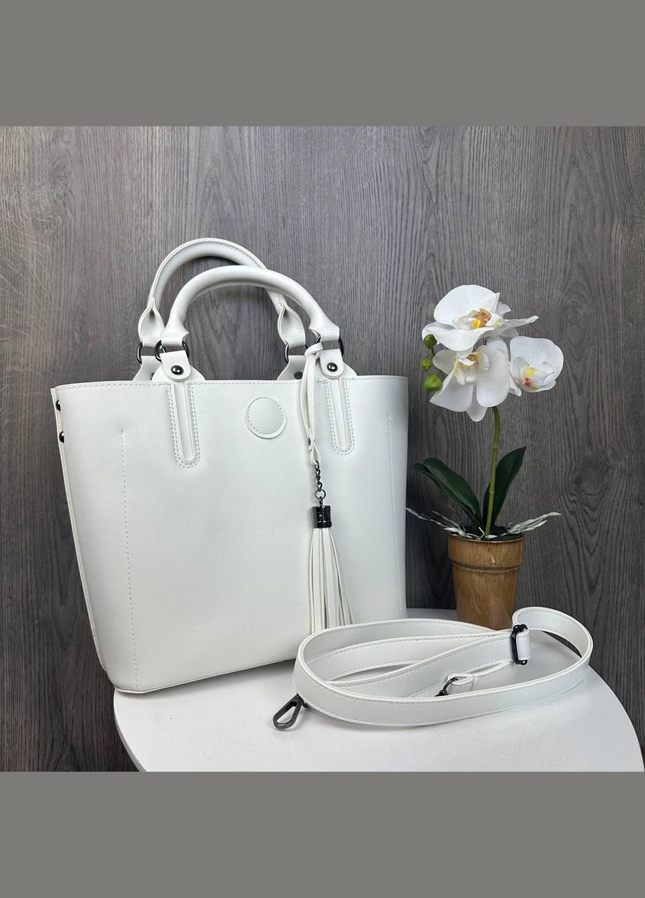 Велика жіноча сумка з брелоком вінчиком No Brand (334730586)