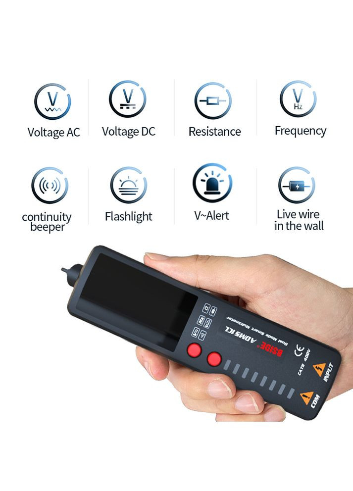 Бесконтактный индикатор напряжения S1CL с функцией мультиметра, тестера, измерителя напряжения Bside (303701122)
