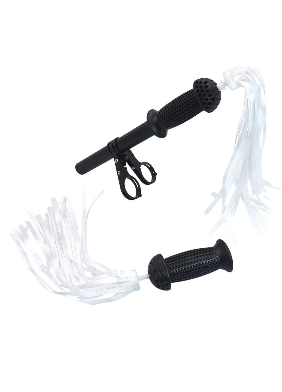 Стрічки в кермо дитячого велосипеда / самоката атласні однотонні білий (G00019655) No Brand (363265336)