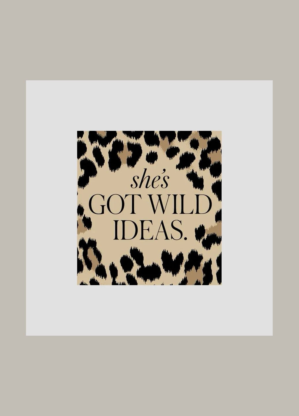 Термоаппликация "Got wild ideas" леопардовая (2986) No Brand (335811604)