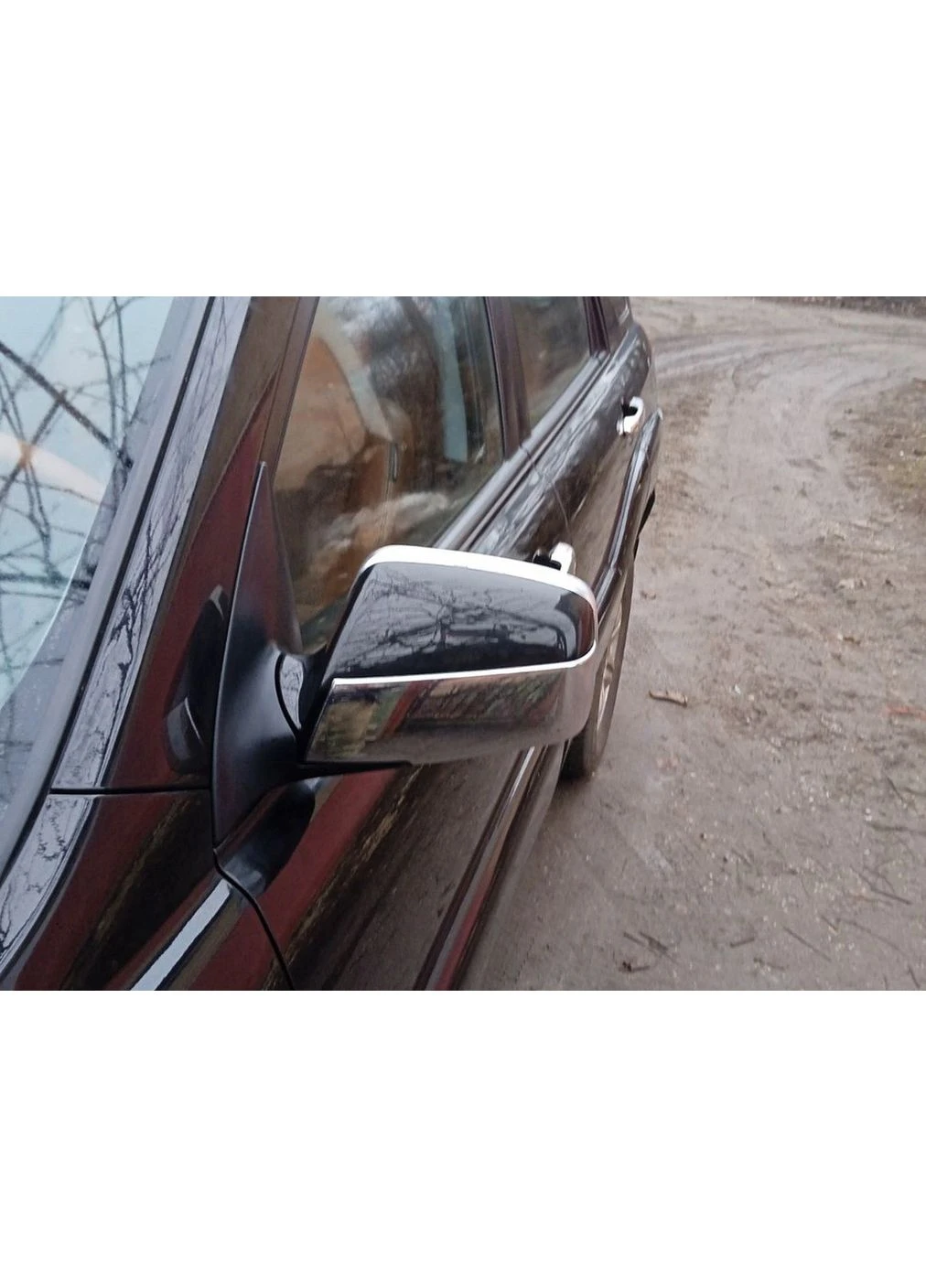 Обведення дзеркал та верхівка (пластик) для Kia Sportage 2004-2010 рр CARMOS (390089843)