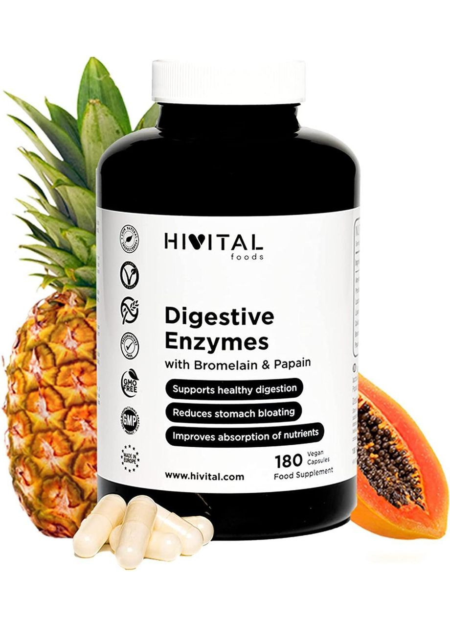 Пищеварительные ферменты 180 капсул Hivital Foods (299717632)