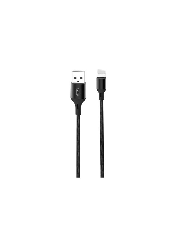 Дата кабель USB 2.0 AM to Lightning 1.0m braided NB143 black (6920680870707) XO (402351734)