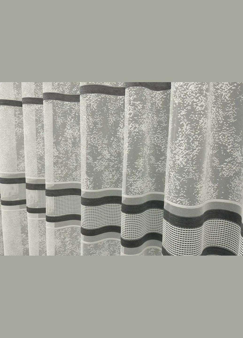 Готоваый мраморная тюль с серой полосой 300Х270 NOW BRAND (346058090)