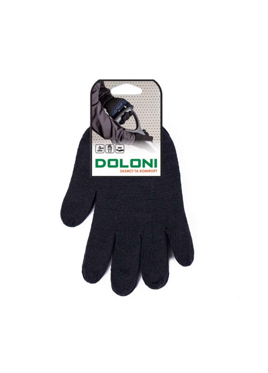 Перчатки Универсал Плюс 540 (черные, 10+7 класс) рабочие утепленные трикотажные (21616) Doloni (265535142)