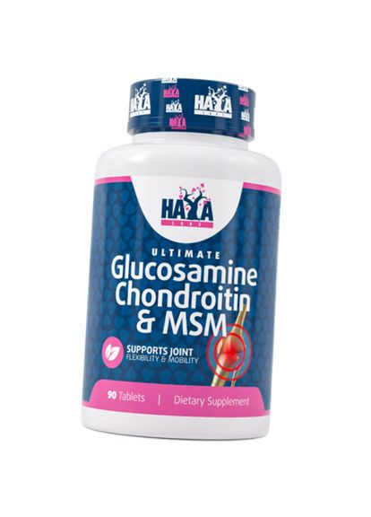 Глюкозамін Хондроїтин МСМ, Ultimate Glucosamine Chondroitin MSM Complex, Haya 90таб (03405009) Haya Labs (322728666)