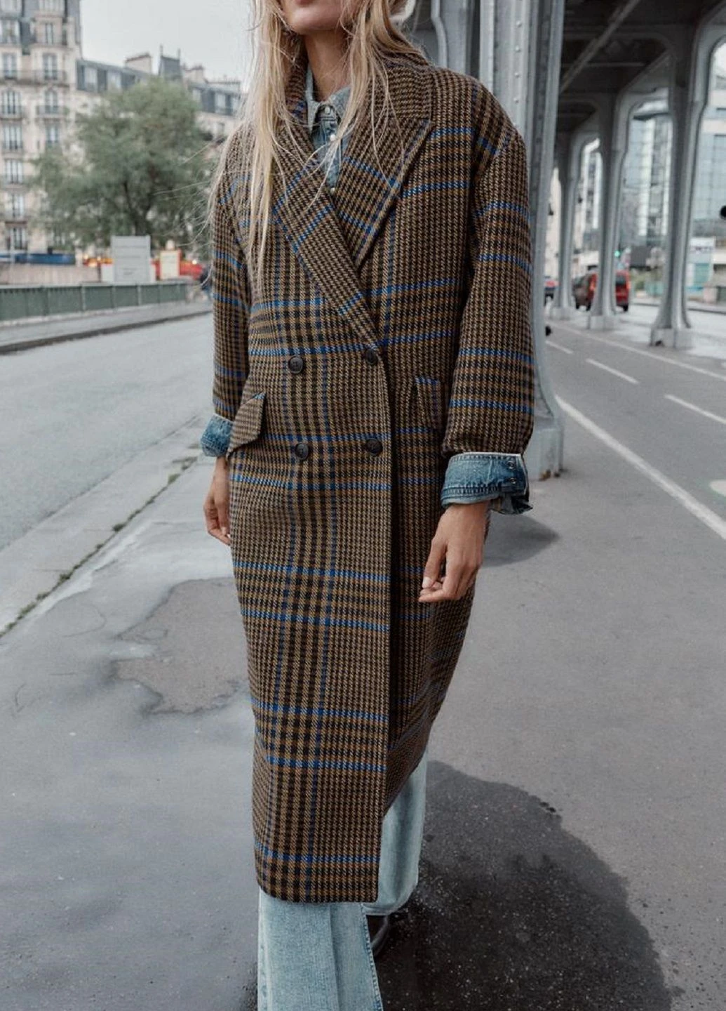 Комбіноване демісезонне Пальто Zara