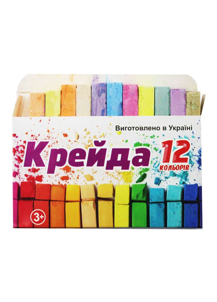 Цветные мелки, 12 цветов в наборе КК1412, в коробке (4820182590030) No Brand (292708452)