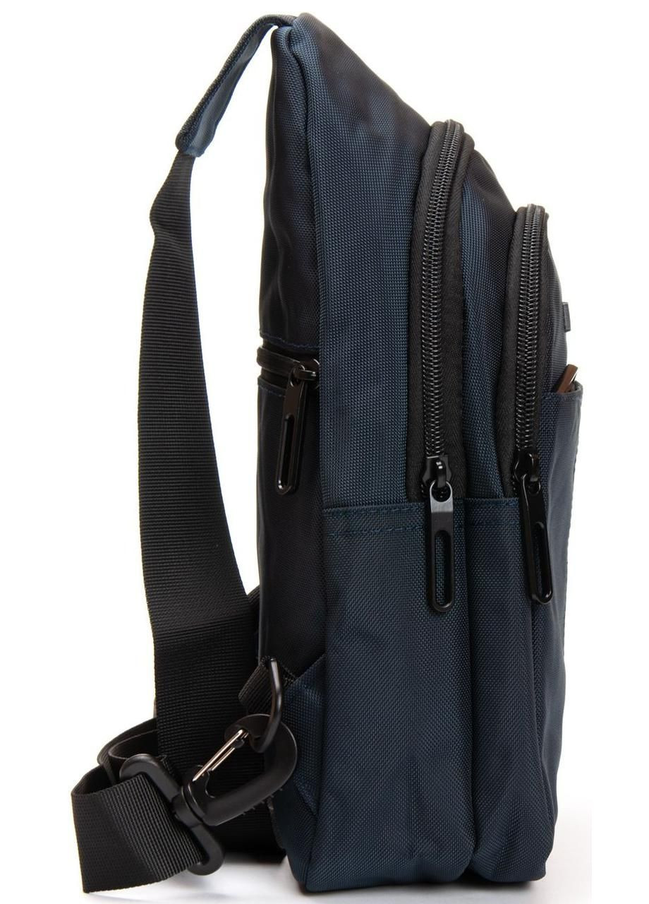 Чоловіча сумка-слінг тканинна Синій Lanpad (363263566)