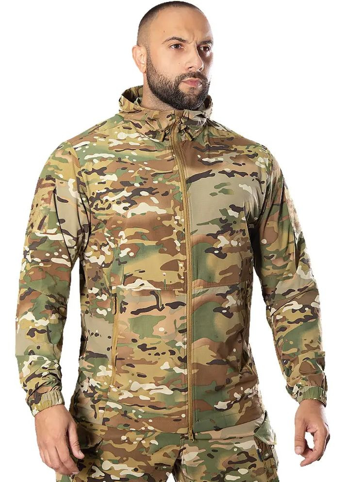 Комбінована демісезонна куртка windblock 2.0 камуфляж Camotec