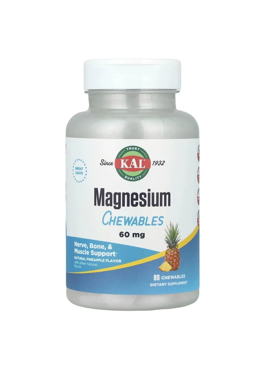 Magnesium Chewables 60mg - 90 chewables KAL (366961306)