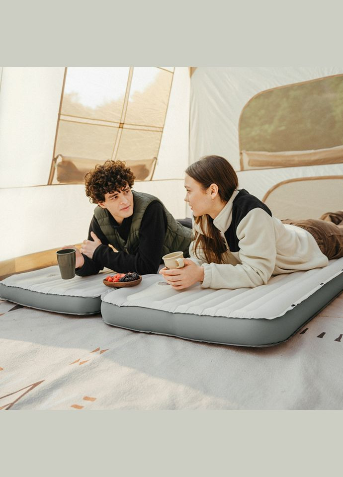 Матрас надувной одинарный CNK2450WS034, 95 мм, с мешком для надувания, белый. Naturehike (353505620)