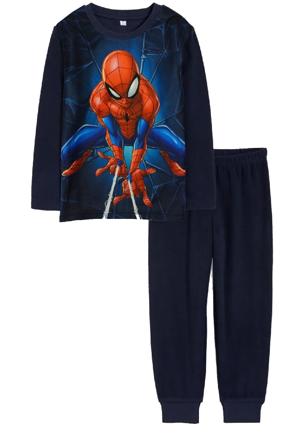 Темно-синяя зимняя флисовая пижама (свитшот, брюки) свитшот + брюки C&A