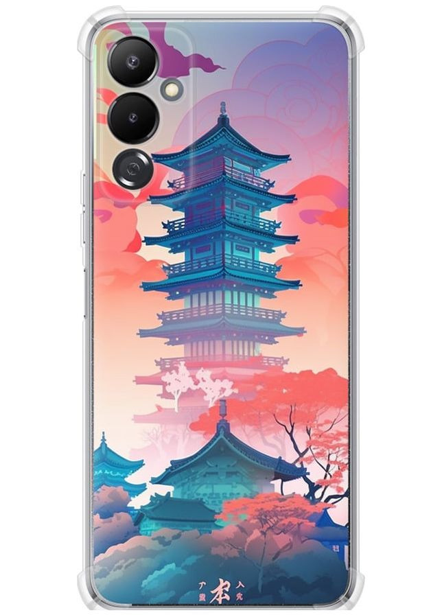 Силикон с усиленными углами чехол 'Япония монастырь' для Endorphone Tecno Pova 4 LG7n (278235313)