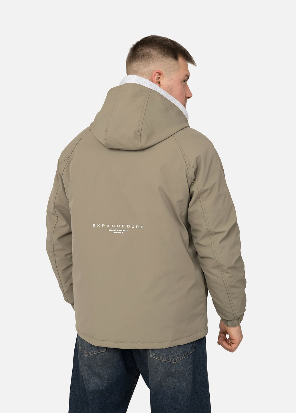 Оливкова (хакі) демісезонна куртка чоловіча колір хакі цб-00267283 DESIGN Brand