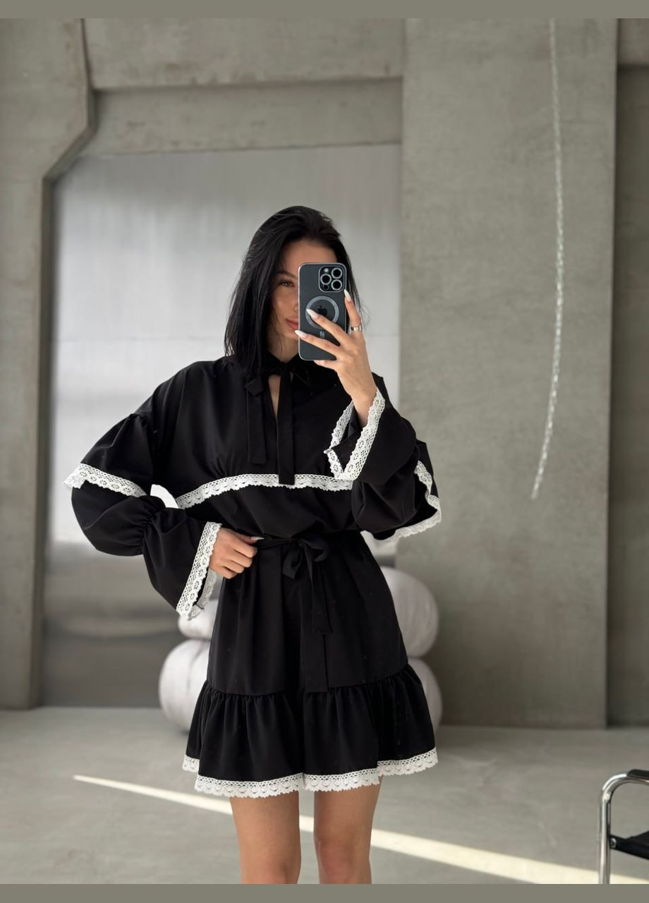 Черное праздничный, коктейльное, деловое, повседневный, кэжуал, вечернее женское платье клеш No Brand