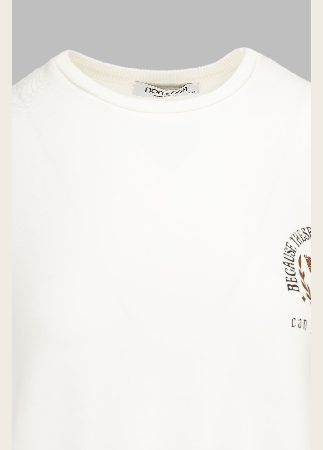 Белая летняя футболка NOA noa