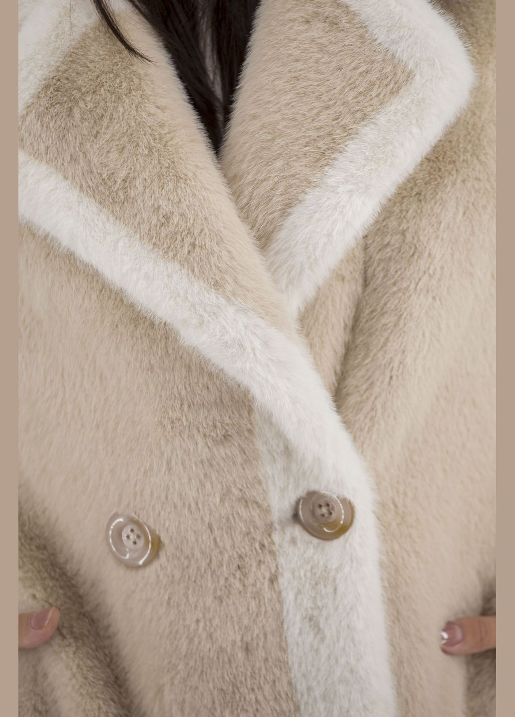 Женская экошуба Bella Bicchi (темнобежевый, ), 32443 No Brand (331785684)